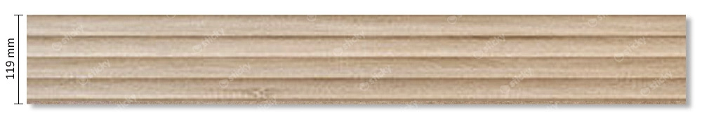 Διακοσμητικό MDF panel τοίχου με 3D πηχακια SONOMA OAK WAVE ST πλατος 11.9cm x υψος 2.75m