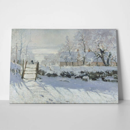 Πινακας σε καμβά MONET - THE MAGPIE - Monet Claude Sticky 1