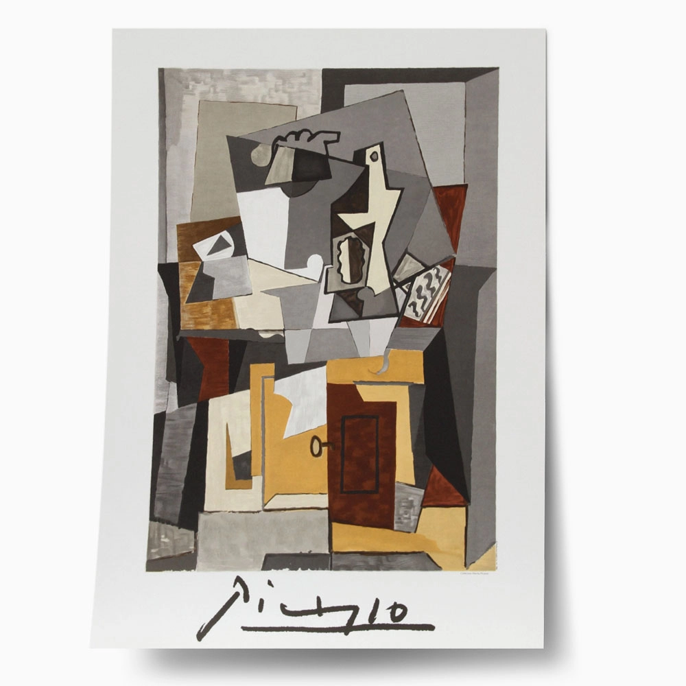 Πόστερ PICASSO - NATURE MORTE A LA PORTE ET A LA CLEF