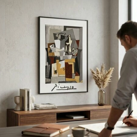 Πόστερ PICASSO - NATURE MORTE A LA PORTE ET A LA CLEF - Διασημοι Ζωγραφοι Sticky 2