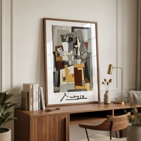Πόστερ PICASSO - NATURE MORTE A LA PORTE ET A LA CLEF - Διασημοι Ζωγραφοι Sticky 5