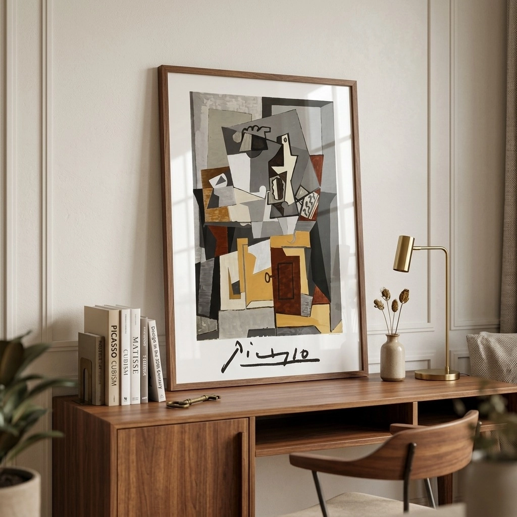 Πόστερ PICASSO - NATURE MORTE A LA PORTE ET A LA CLEF