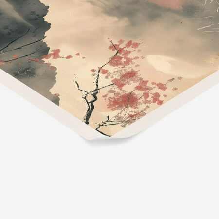 Πόστερ RED ASIAN SUN AND MOUNTAINS - Τοπια - Φυση Sticky 2