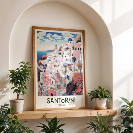 Πόστερ SANTORINI FANTASY - Πολεις - Χαρτες