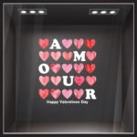 Αυτοκoλλητο Βιτρίνας VALENTINE AMOUR HEARTS