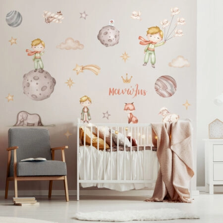Αυτοκόλλητο τοίχου WATERCOLOR LITTLE PRINCE - Βρεφικα & Παιδικά