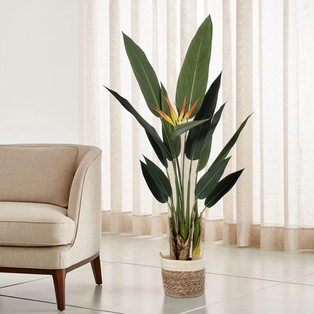 STRELITZIA REGINAE 20031 Τεχνητό Διακοσμητικό Φυτό Στρελίτσια - Πουλί του Παραδείσου Υ120cm
