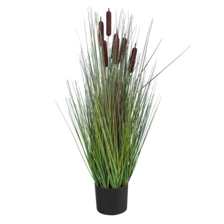 TYPHA ANGUSTIFOLIA GRASS 20069 Τεχνητό Διακοσμητικό Φυτό Γρασίδι της Τύφας Υ90cm
