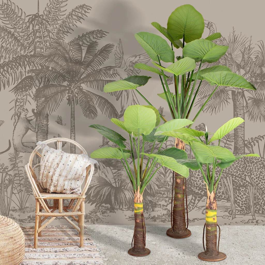 TARO SET 20089 Τεχνητό Διακοσμητικό Σετ Φυτών Κολοκασία A:Υ300cm B:Υ210cm C:Υ160cm