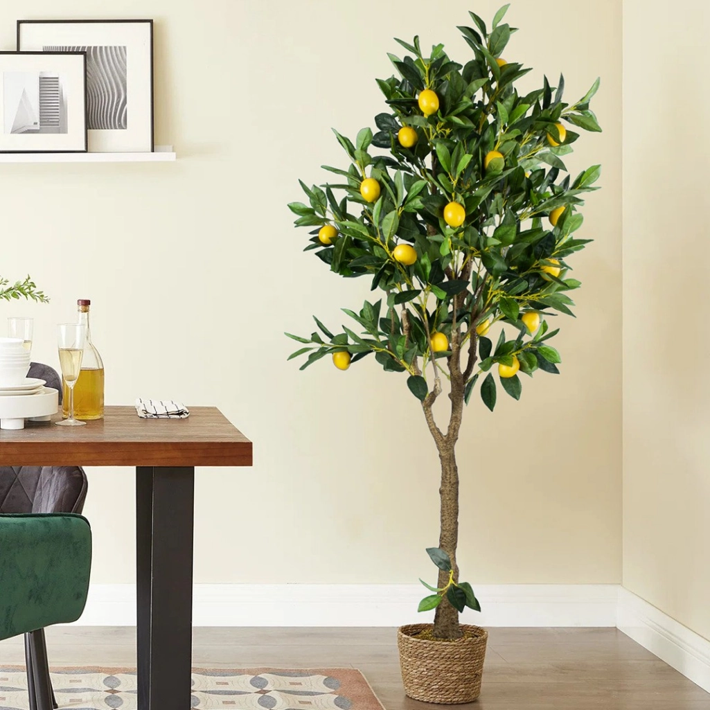 LEMON TREE 20214 Τεχνητό Διακοσμητικό Δέντρο Λεμονιά Υ165cm