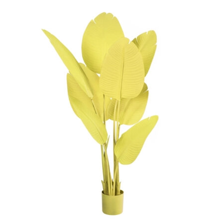YELLOW STRELITZIA 20367 Τεχνητό Διακοσμητικό Φυτό Κίτρινη Στερλίτσια Υ120cm - Τεχνητες Στρελιτσιες (Πουλι παραδεισου)