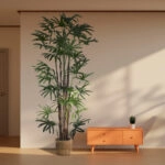 BROADLEAF LADY PALM TREE 20384 Τεχνητό Διακοσμητικό Φυτό Πλατύφυλλος Φοίνικας Μπαμπού Υ300cm