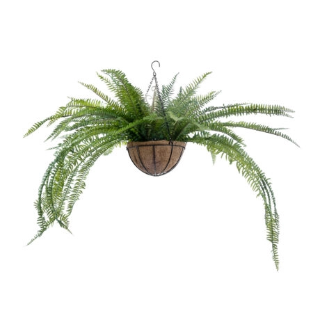 FERN HANGING PLANT 20624 Τεχνητό Κρεμαστό Διακοσμητικό Φυτό Φτέρης Y45cm - Πρασινάδες - Κρεμαστά φυτά Sticky 1