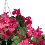 RHODODENDRON HANGING PLANT 20634 Τεχνητό Κρεμαστό Διακοσμητικό Φυτό Τριανταφυλλιάς Y60cm