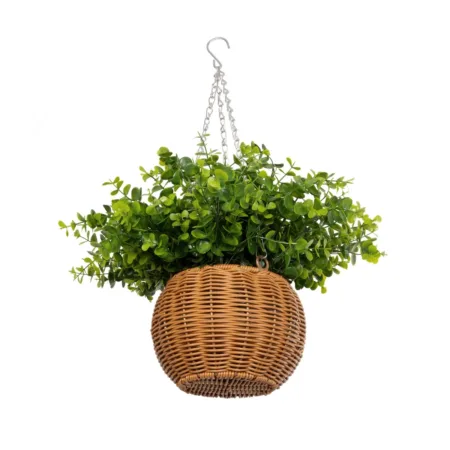 EUCALYPTUS HANGING PLANT 20640 Τεχνητό Κρεμαστό Διακοσμητικό Φυτό Φτέρης Π45 x Μ45 x Y30cm - Πρασινάδες - Κρεμαστά φυτά Sticky 1