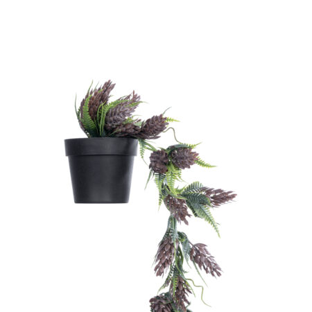 HANGING BROWN PINE CONE 20870 - Τεχνητό Κρεμαστό Διακοσμητικό Φυτό Κουκουνάρι Φ15 x Y60cm -  Sticky 2