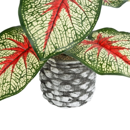 CALADIUM 20891 Τεχνητό Διακοσμητικό Φυτό Τροπικό Φυτό Καλάδιο Φ40 x Υ33cm - Τροπικα και Ιδιαιτερα Τεχνητα φυτα Sticky 2