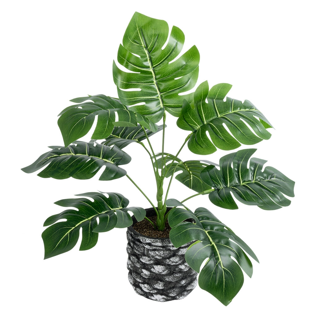 MONSTERA 20893 - Τεχνητό Διακοσμητικό Φυτό Μονστέρα Φ40 x Υ33cm