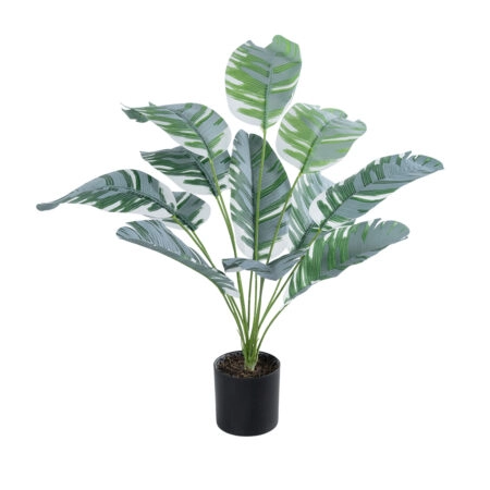 BANANA PLANT ZEBRA 20930 - Διακοσμητικό Φυτό Μπανανιά Ζέβρα Φ70 x Υ55cm - Τεχνητες Μπανανιες