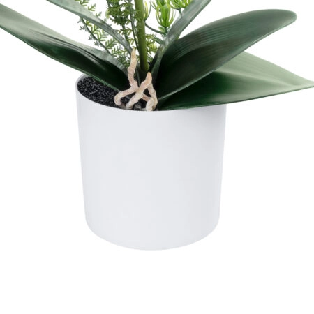 WHITE ORCHID 21076 Διακοσμητικό Φυτό Λευκή Ορχιδέα Υ45cm - Τεχνητες Ορχιδεες Sticky 2