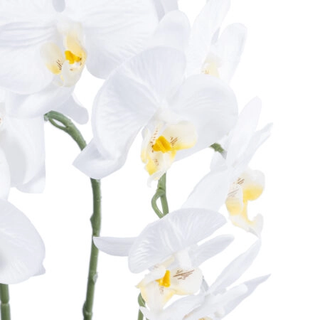 WHITE ORCHID 21117 Διακοσμητικό Φυτό Λευκή Ορχιδέα Υ45cm - Τεχνητες Ορχιδεες Sticky 1