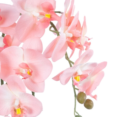 SALMON ORCHID 21118 Διακοσμητικό Φυτό Ροζ-Πορτοκαλί Ορχιδέα Υ45cm - Τεχνητες Ορχιδεες Sticky 1