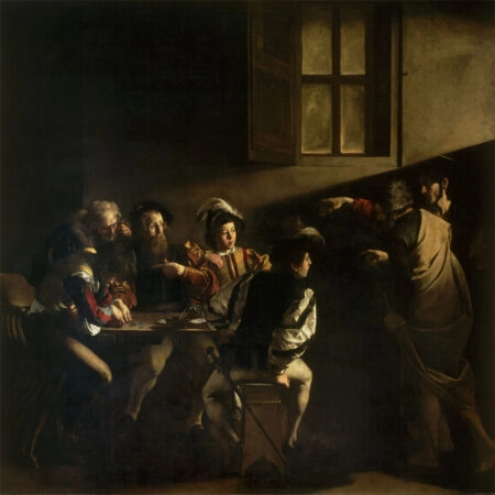 Πίνακας σε καμβά CARAVAGGIO - THE CALLING OF ST MATTHEW - Caravaggio Sticky 6