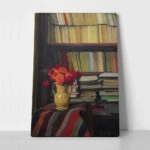 Πινακας σε καμβά FELIX VALLOTTON - LA BIBLIOTHEQUE