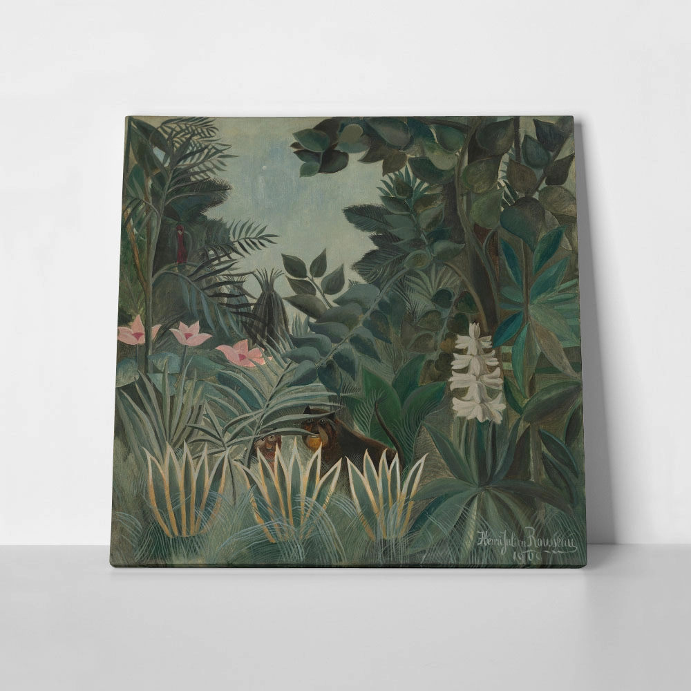 Πίνακας σε καμβά HENRI ROUSSEAU - THE EQUATORIAL JUNGLE