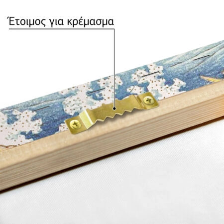 Πινακας σε καμβά HOKUSAI - A WILD SEA AT COSHI - Hokusai Katsushika Sticky 5