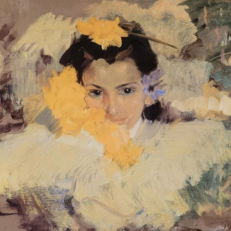 Πίνακας σε καμβά JOAQUIN SOROLLA - GIRL WITH FLOWERS - Sorolla Joaquin Sticky 5