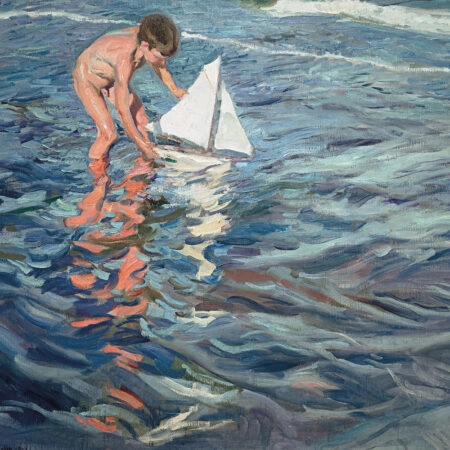 Πίνακας σε καμβά JOAQUIN SOROLLA - THE LITTLE SAILING BOAT - Sorolla Joaquin Sticky 5