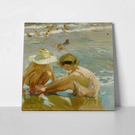 Πίνακας σε καμβά JOAQUIN SOROLLA - THE WOUNDED FOOT - Sorolla Joaquin