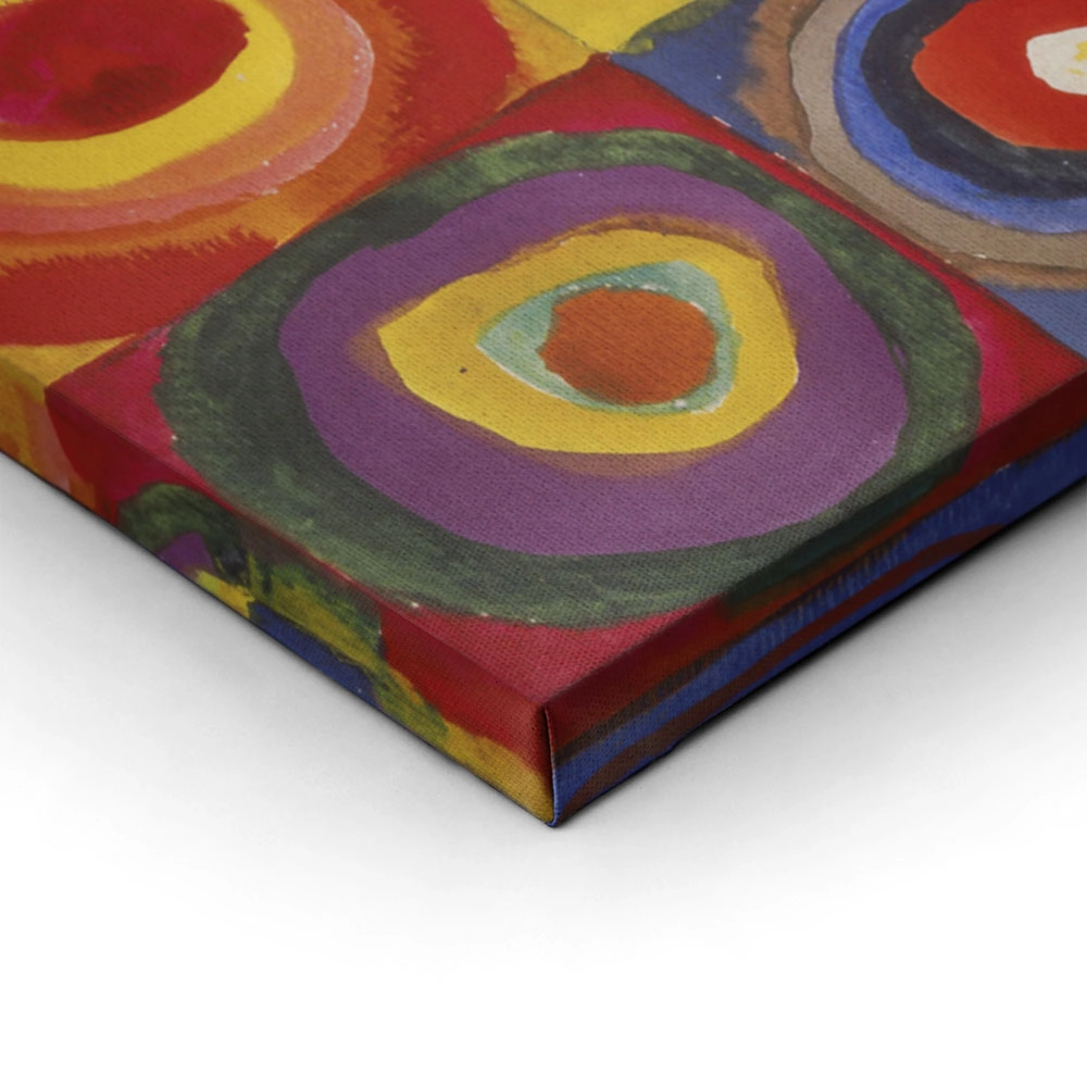 Πινακας σε καμβά KANDINSKY - SQUARES WITH CONCENTRIC CIRCLES