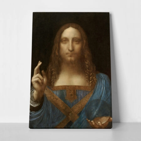 Πινακας σε καμβά LEONARDO DA VINCI - SALVATOR MUNDI - Leonardo Da Vinci Sticky 1