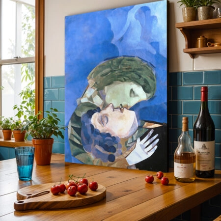 Πινακας σε καμβά MARC CHAGALL - LES AMOUREUX 1916 - Αλλοι ζωγραφοι