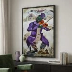 Πινακας σε καμβά MARC CHAGALL - GREEN VIOLINIST