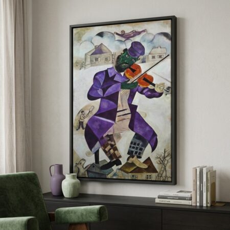 Πινακας σε καμβά MARC CHAGALL - GREEN VIOLINIST - Αλλοι ζωγραφοι Sticky 2