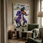 Πινακας σε καμβά MARC CHAGALL - GREEN VIOLINIST