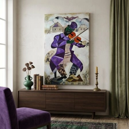 Πινακας σε καμβά MARC CHAGALL - GREEN VIOLINIST - Αλλοι ζωγραφοι