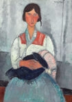 Πινακας σε καμβά MODIGLIANI - FEMME GITANE AVEC ENFANT