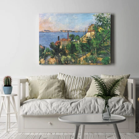 Πινακας σε καμβά PAUL CEZANNE - LA MER A L'ESTAQUE - Paul Cezanne