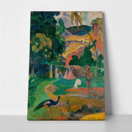Πινακας σε καμβά PAUL GAUGUIN - LANDSCAPE WITH PEACOCKS - Paul Gauguin Sticky 1