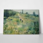 Πινακας σε καμβά RENOIR - CHEMIN MONTANT DANS LES HAUTES HERBES