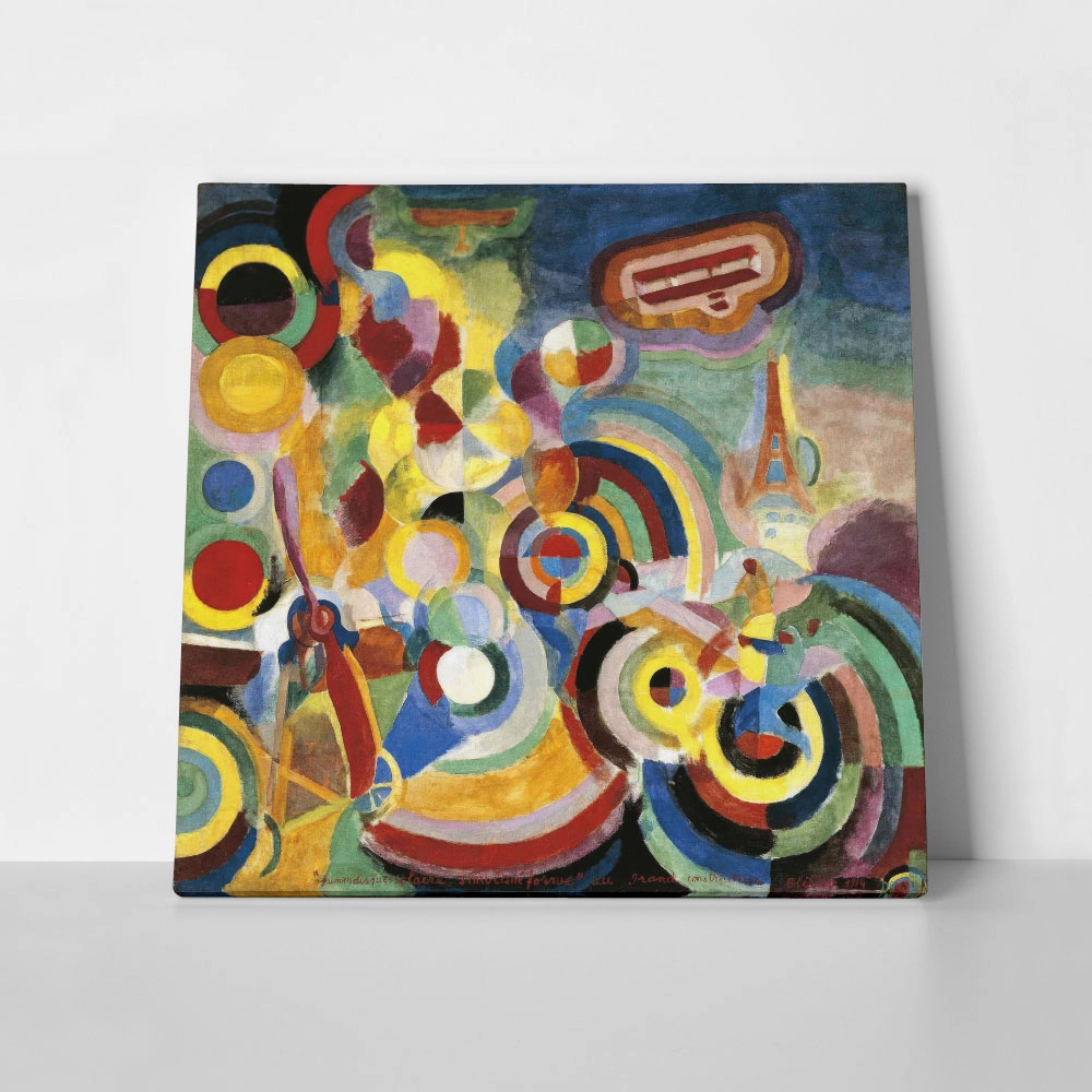Πίνακας σε καμβά ROBERT DELAUNAY - HOMMAGE TO BLERIOT