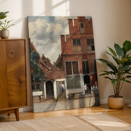 Πινακας σε καμβά VERMEER - THE LITTLE STREET - Johannes Vermeer