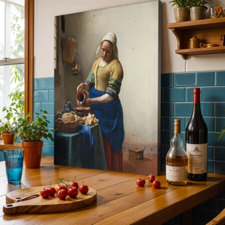 Πινακας σε καμβά VERMEER - THE MILKMAID - Johannes Vermeer