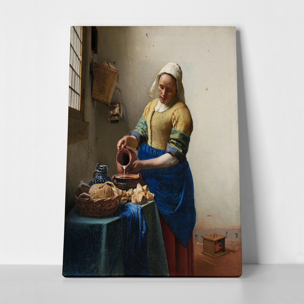 Πινακας σε καμβά VERMEER - THE MILKMAID
