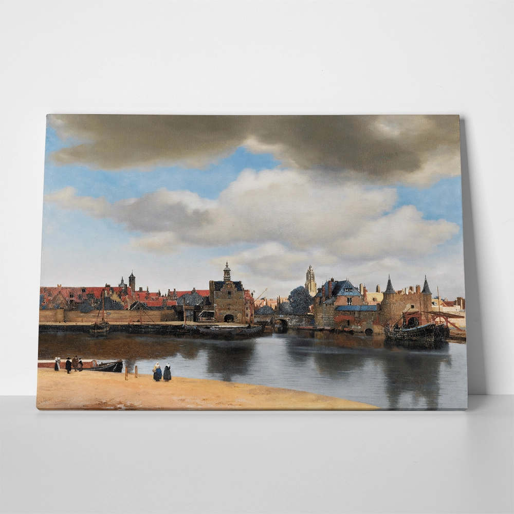 Πινακας σε καμβά VERMEER - VIEW OF DELFT