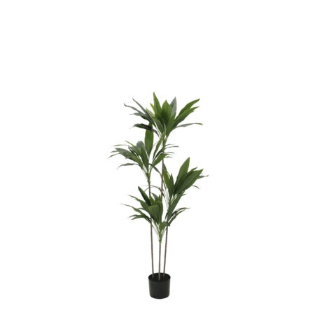 VELVET TREE ΔΕΝΤΡΟ ΤΕΧΝΗΤΟ ΣΕ ΓΛΑΣΤΡΑ 120 PVC ΠΡΑΣΙΝΟ ΜΑΥΡΟ ΤΣΙΜΕΝΤΟ - Τροπικα και Ιδιαιτερα Τεχνητα φυτα